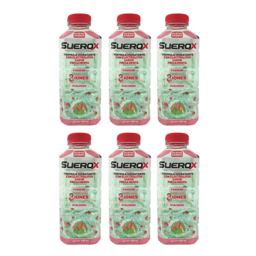 SUEROX FRESA MENTA SEIS PZS CON 630 ML C/U - 6 Piezas