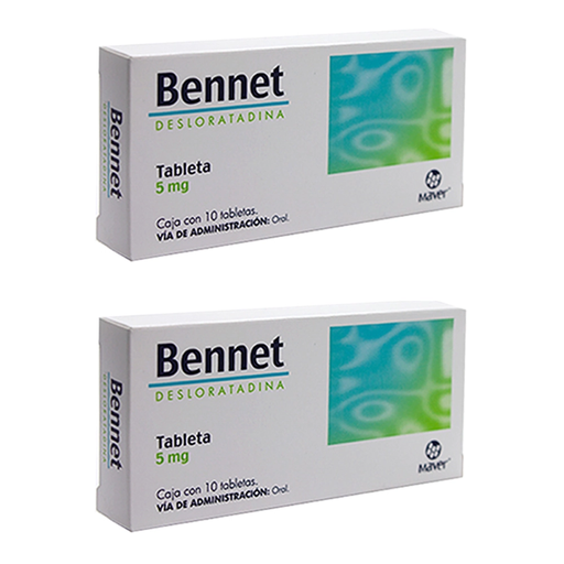 BENNET 5 MG DOS CAJAS CON 10 TABS C/U 5 mg 20 Tableta(s)