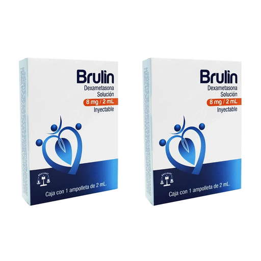 BRULIN 8 MG DOS AMPOLLETAS DE 2 ML C/U 8 mg/ 2 ml 2 Ampolletas