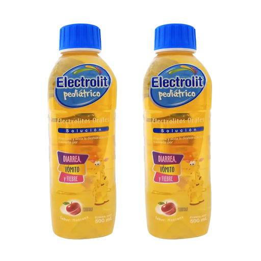 ELECTROLIT MANZANA PED SEIS PZS CON 500 ML C/U - 6 Piezas