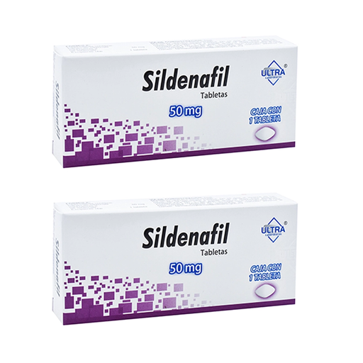SILDENAFIL 50 MG DOS CAJAS CON UNA TAB C/U 50 mg 2 Cajas