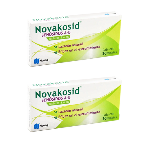 NOVAKOSID 8.6 MG DOS CAJAS CON 20 TABS C/U 8.6 mg 2 Cajas