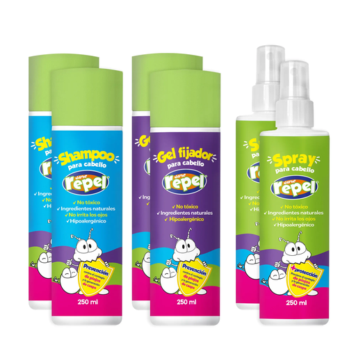 KIT SURE REPEL INF 2 SHAMPOO + 2 GEL + 2 SPRAY - 1 Kit