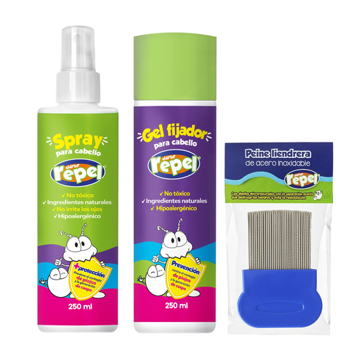 KIT SURE REPEL INF 1 SPRAY + 1 SHAMPOO + 1 GEL 1 KIT 1 Kit