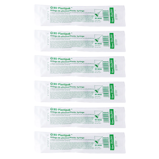 JERINGA BD SEIS PZS DE 21g X 32mm 10 ml 21 g X 32 mm 6 Piezas