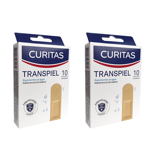 CURITAS TRANSPIEL DOS CAJAS CON 10 PZS C/U - 20 Piezas