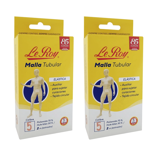 MALLA TUBULAR LE ROY CALIBRE 5 DOS PZS CON 2M C/U - 2 Piezas