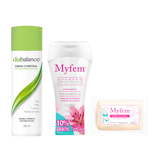 KIT 1 DIABALANCE + 1 MYFEM + 1 JABON EN BARRA MYFEM - 1 Kit
