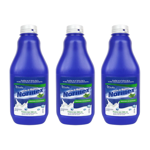 NORMEX 8.5 GR TRES PZS DE 360 ML C/U 8.5 g 1080 Mililitros