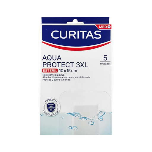 CURITAS AQUA PROTECT 3XL 10 x 15 cm 5 Apósitos