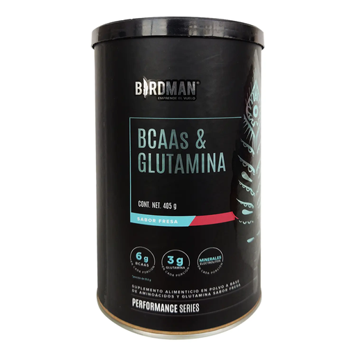 BCAAS Y GLUTAMINA FRESA 405 g 1 Bote