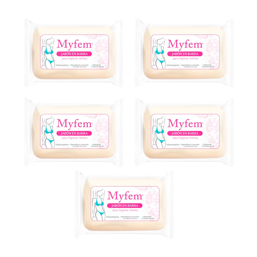 KIT MYFEM 5 JABONES EN BARRA - 1 Kit