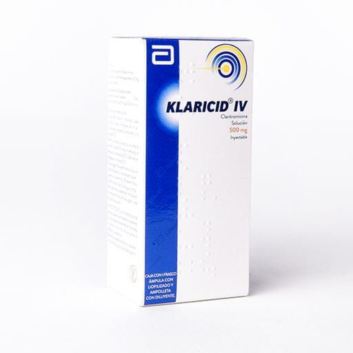 KLARICID IV 500 mg 1 Frasco Ámpula