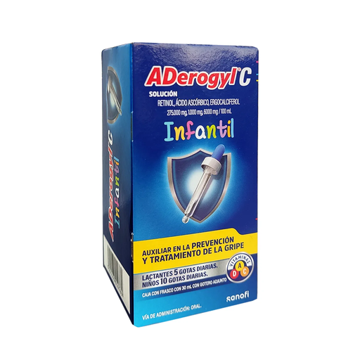 ADEROGYL C INF 500000 UI/6000 mg/ 40000 UI 30 Mililitro