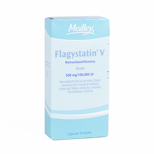 FLAGYSTATIN V 500 mg/100000 UI 10 Óvulo