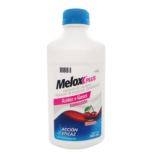 MELOX PLUS CEREZA 3.7 g/4.0 g/0.5 g 360 Mililitro