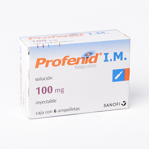 PROFENID 100 mg 6 Ampolleta