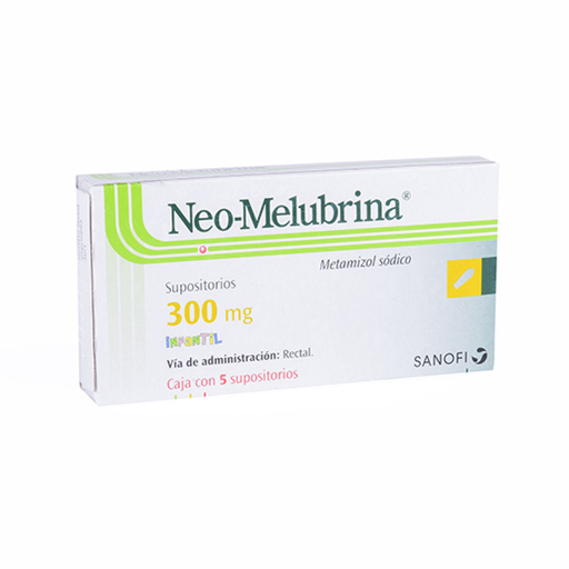NEO-MELUBRINA 300 mg 5 Supositorios