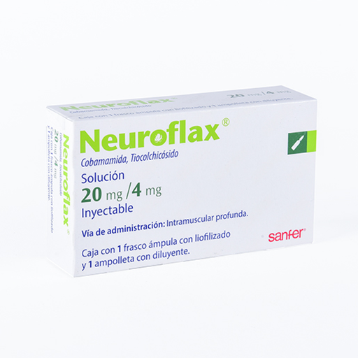 NEUROFLAX 20/4 mg 1 Ampolleta