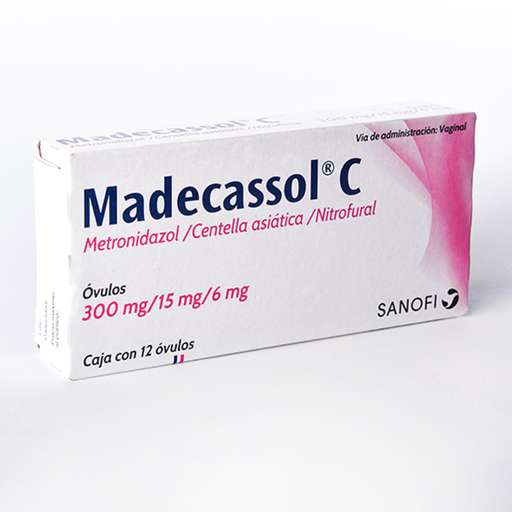 MADECASSOL C 300/15/& mg 12 Óvulo