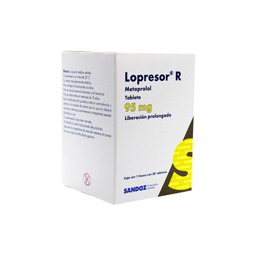 LOPRESOR R 95 mg 20 Tableta(s)