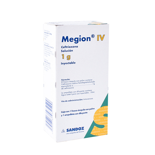MEGION I.V. 1 g/10 ml 1 Frasco Ámpula