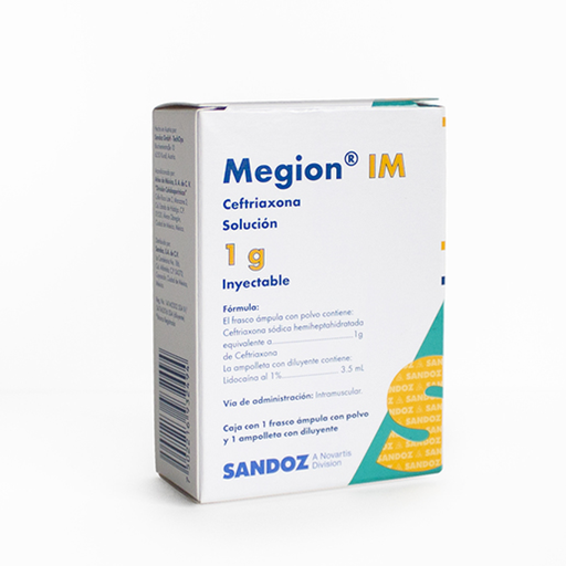 MEGION I.M. 1 g/3.5 ml 1 Frasco Ámpula