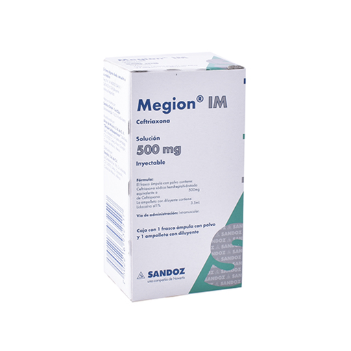 MEGION I.M. 500 mg 1 Frasco Ámpula