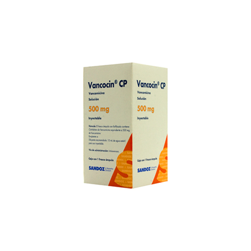 VANCOCIN CP 500 mg 1 Ampolleta