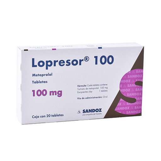 LOPRESOR 100 mg 20 Tableta(s)