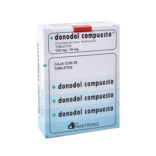 DONODOL COMPUESTO 125/10 mg 20 Tableta(s)