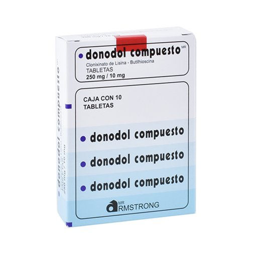 DONODOL COMPUESTO 250/10 mg 10 Tableta(s)