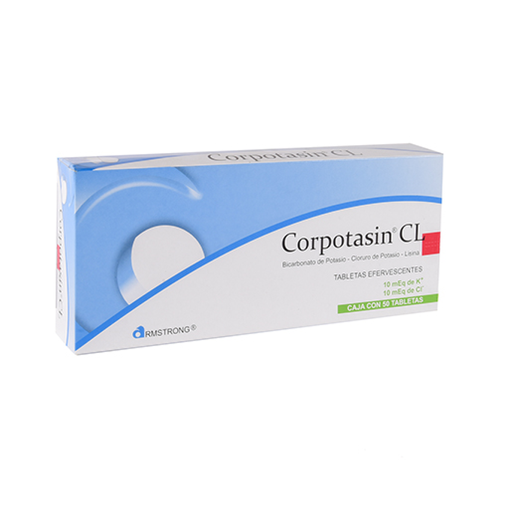 CORPOTASIN CL 500.560/372.750/913.020 mg 50 Tableta(s)