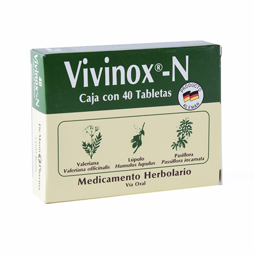 VIVINOX N 72/16/60.9 mg 40 Tableta(s)
