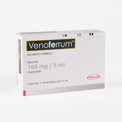 VENOFERRUM 100 mg 1 Ampolleta