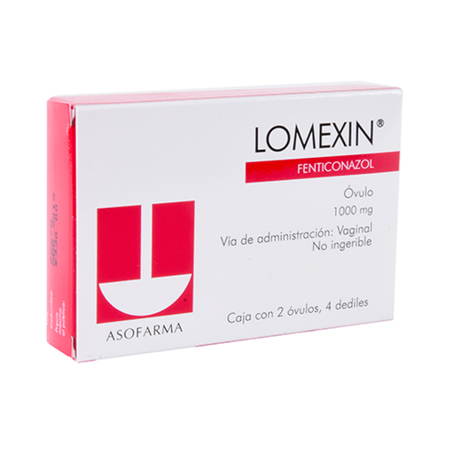 LOMEXIN 1000 mg 2 Óvulo