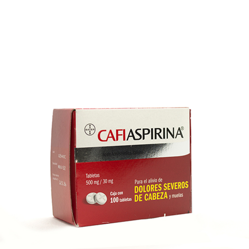 CAFIASPIRINA 500/30 mg 100 Tableta(s)