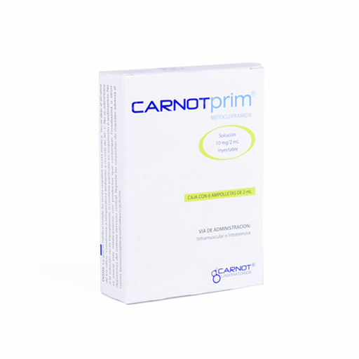 CARNOTPRIM 10 mg 6 Ampolleta