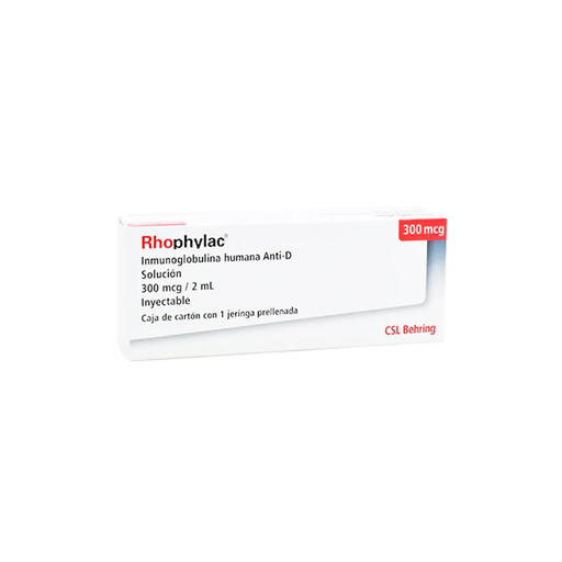 RHOPHYLAC 300 mcg 1 Jeringa